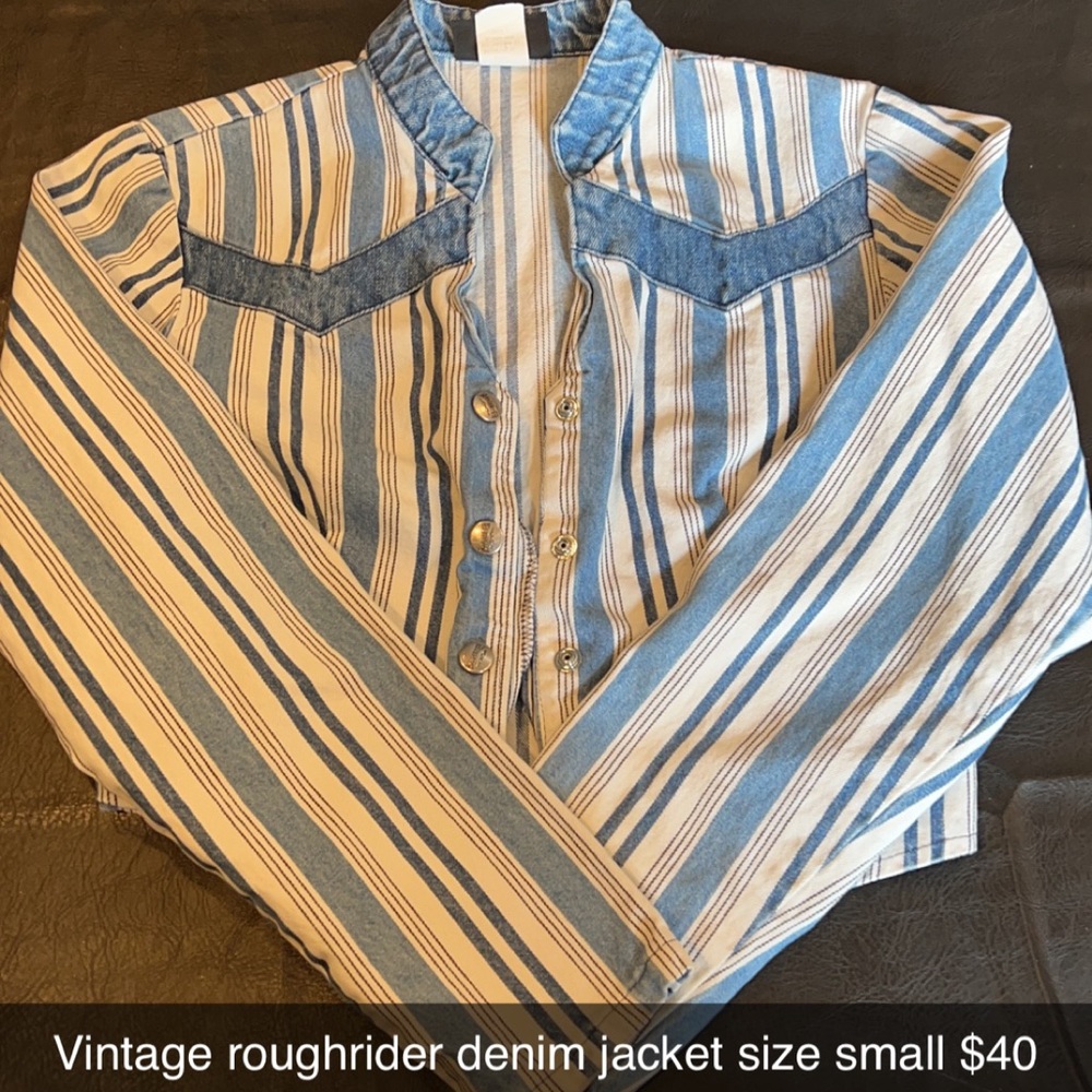 Vintage roughrider denim jacket